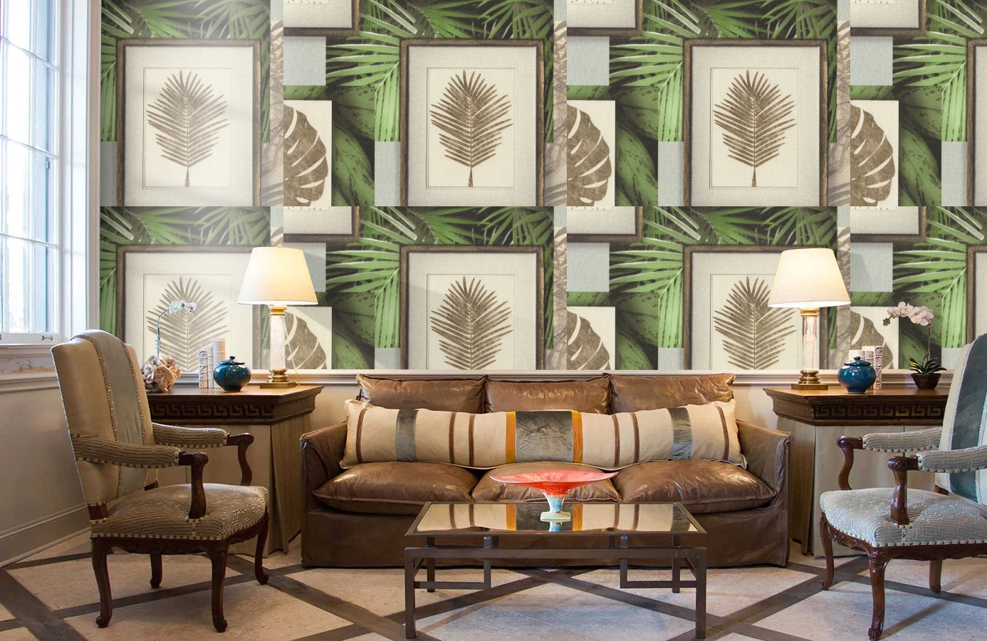 Обои 7043-04 фото в интерьере кабинета Обои 7043-04 фото в интерьере кабинета