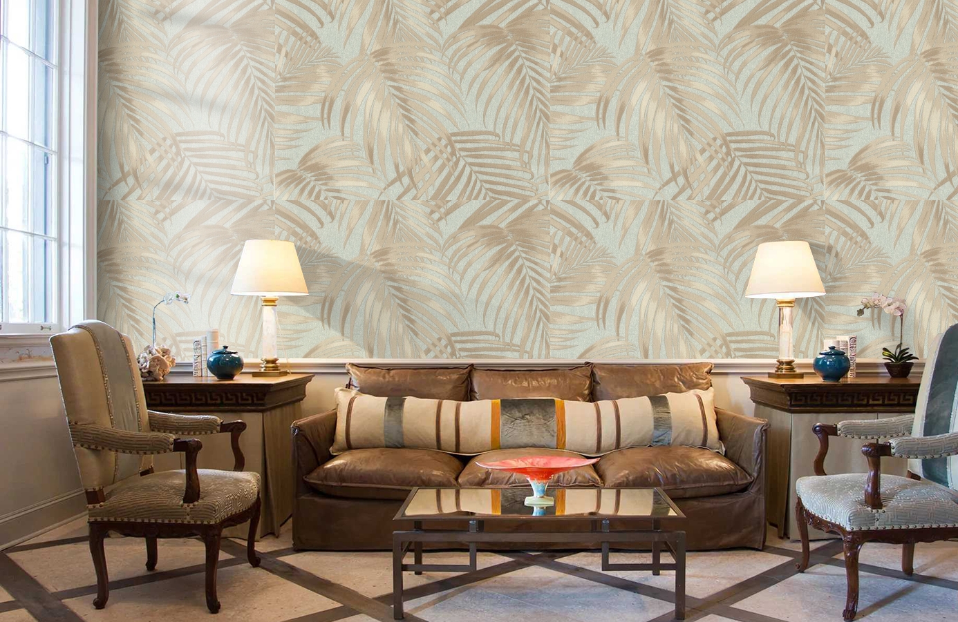 Обои 7044-04 фото в интерьере кабинета