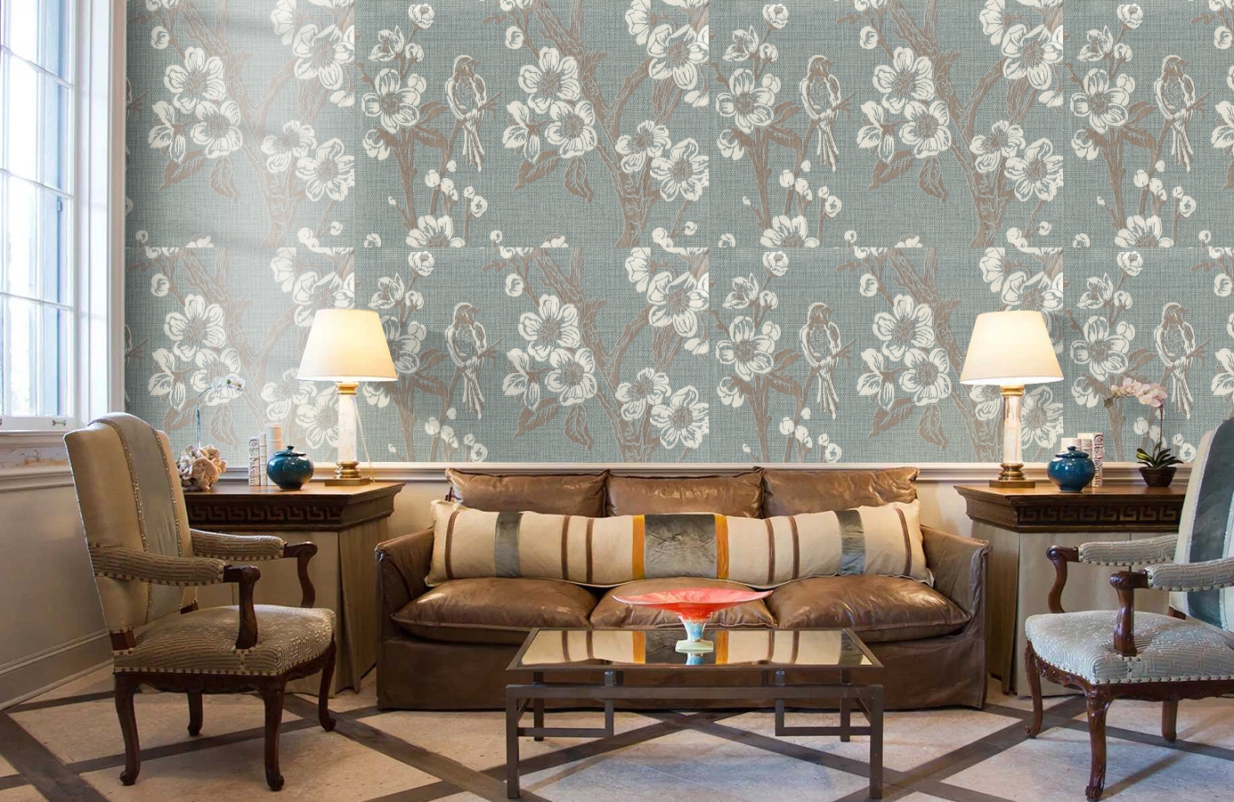 Обои 7049-04 фото в интерьере кабинета Обои 7049-04 фото в интерьере кабинета