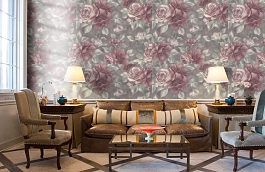 Обои 7053-22 фото в интерьере кабинета превью