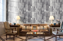 Обои 7062-11 фото в интерьере кабинета превью