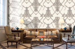 Обои 7064-11 фото в интерьере кабинета превью