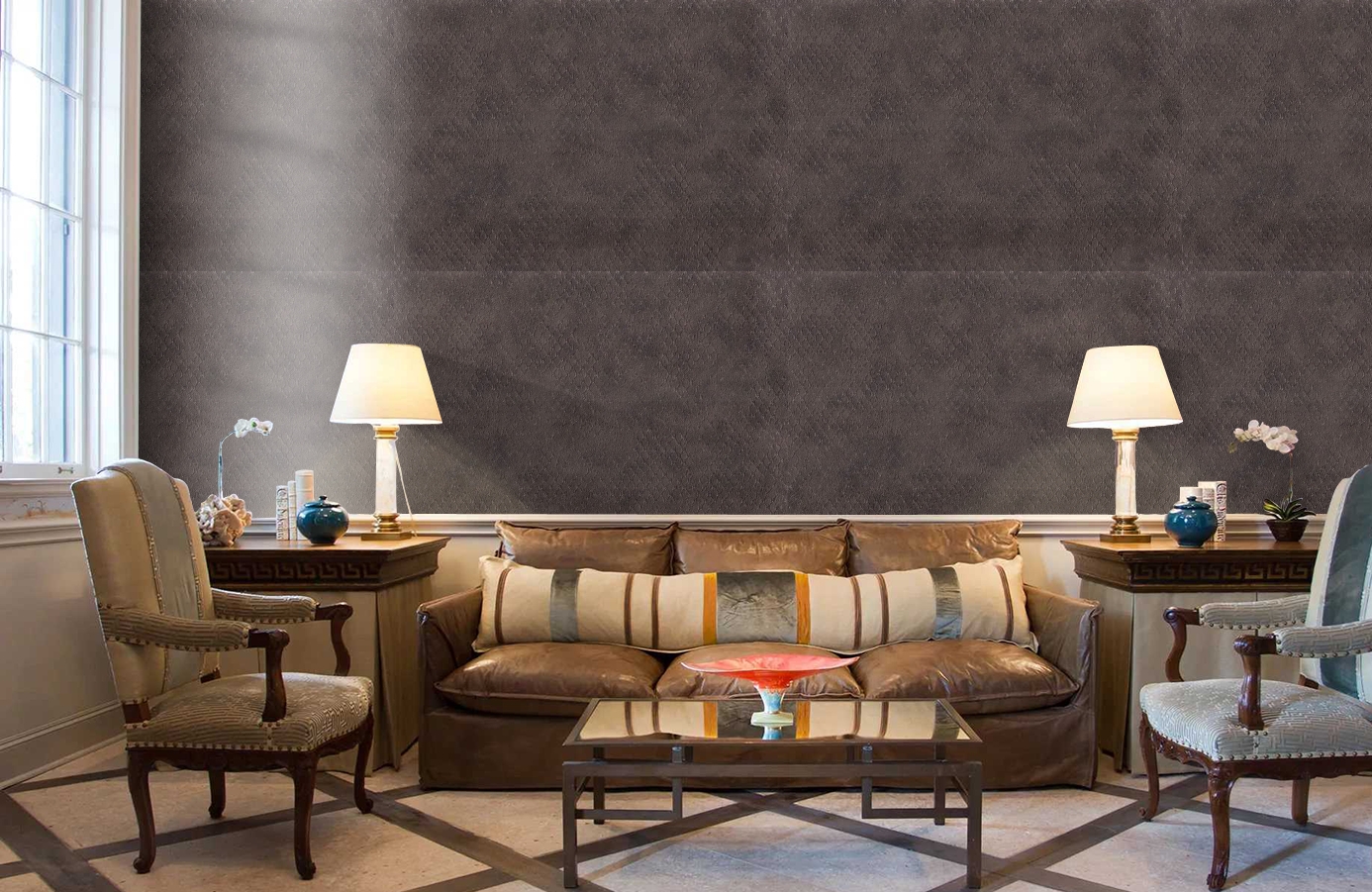 Обои 7065-12 фото в интерьере кабинета Обои 7065-12 фото в интерьере кабинета