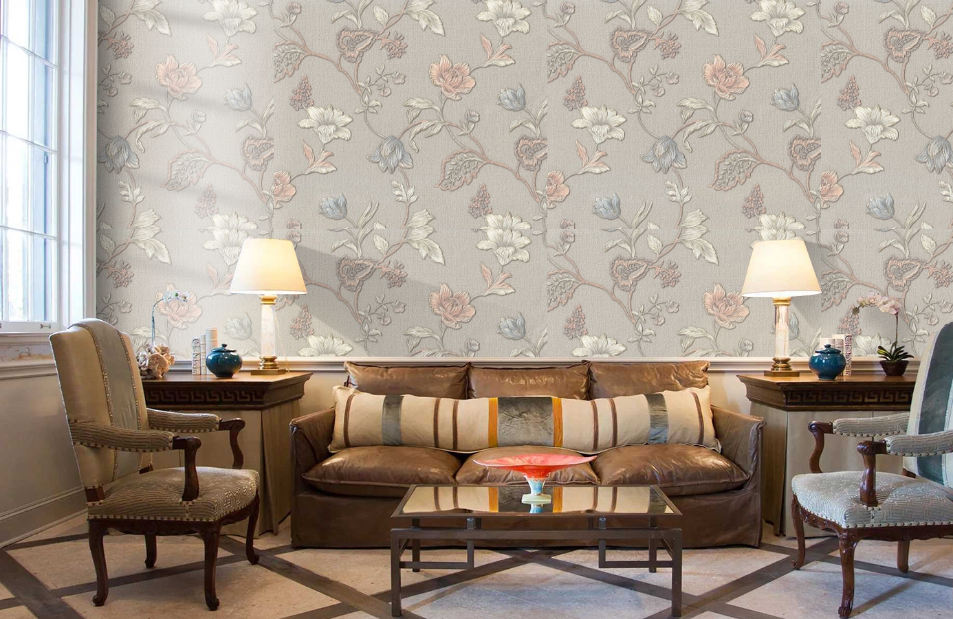 Обои 7080-11 фото в интерьере кабинета