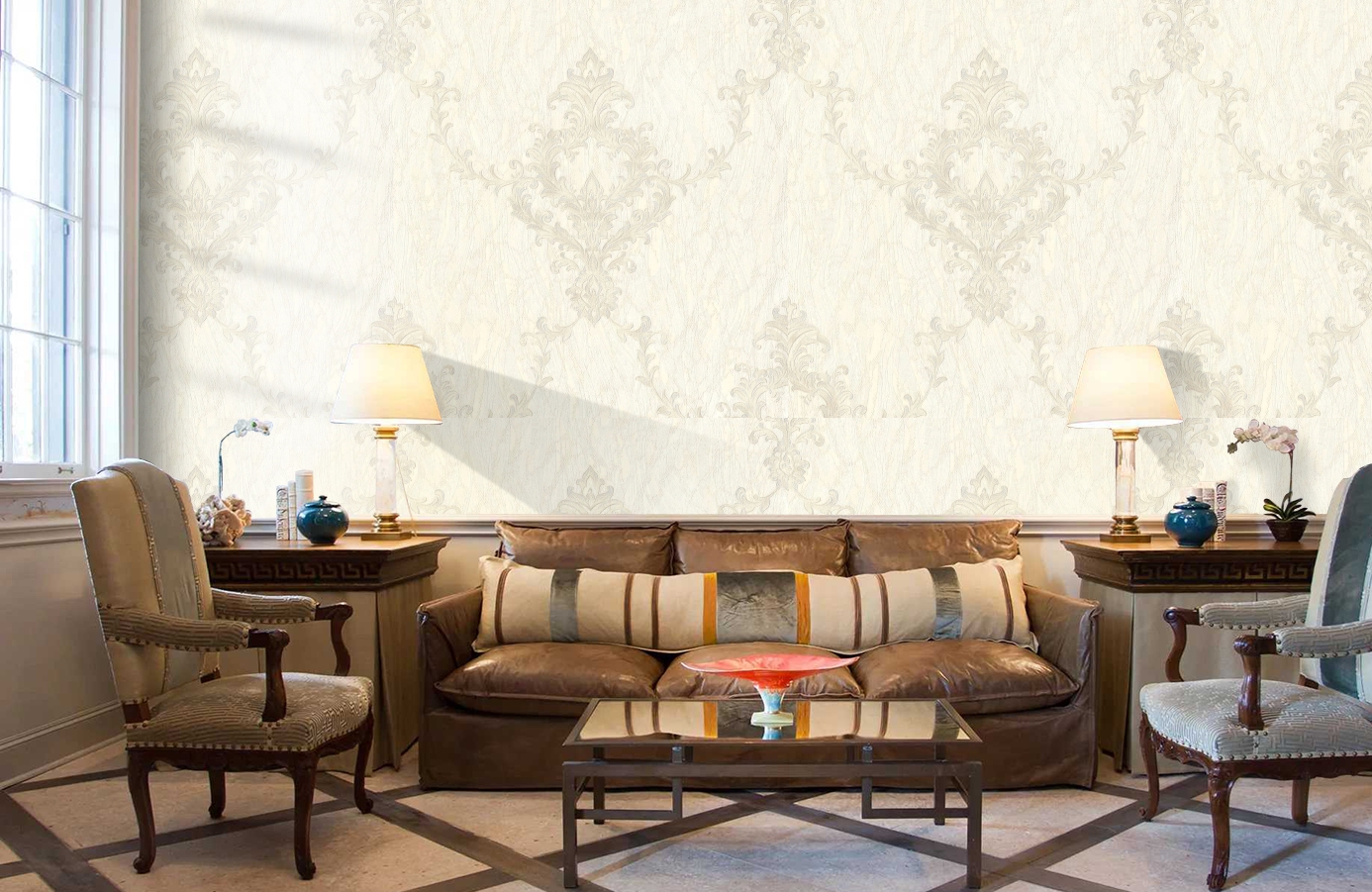 Обои 7082-00 фото в интерьере кабинета