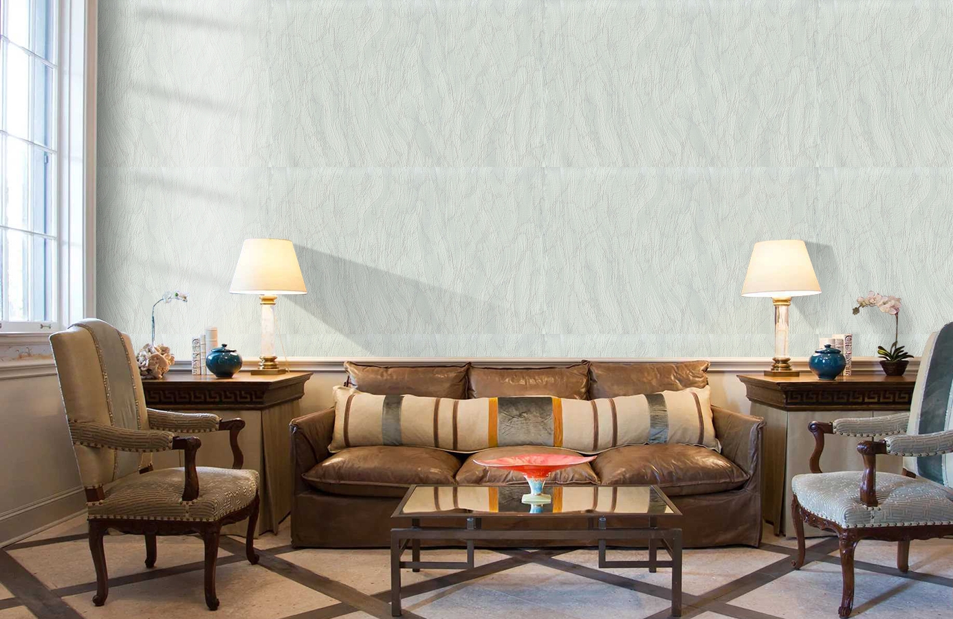 Обои 7083-03 фото в интерьере кабинета