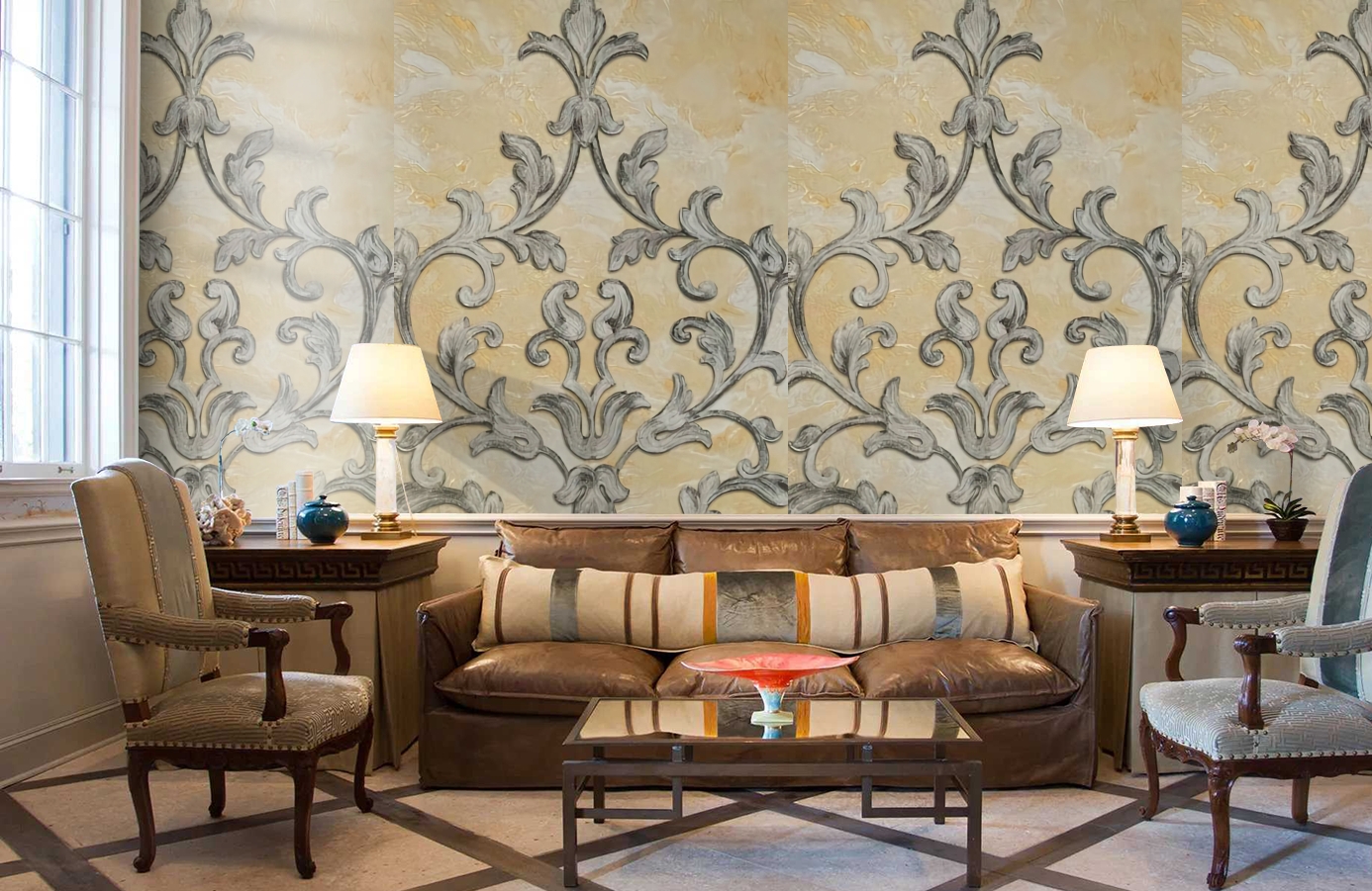 Обои 71507 фото в интерьере кабинета