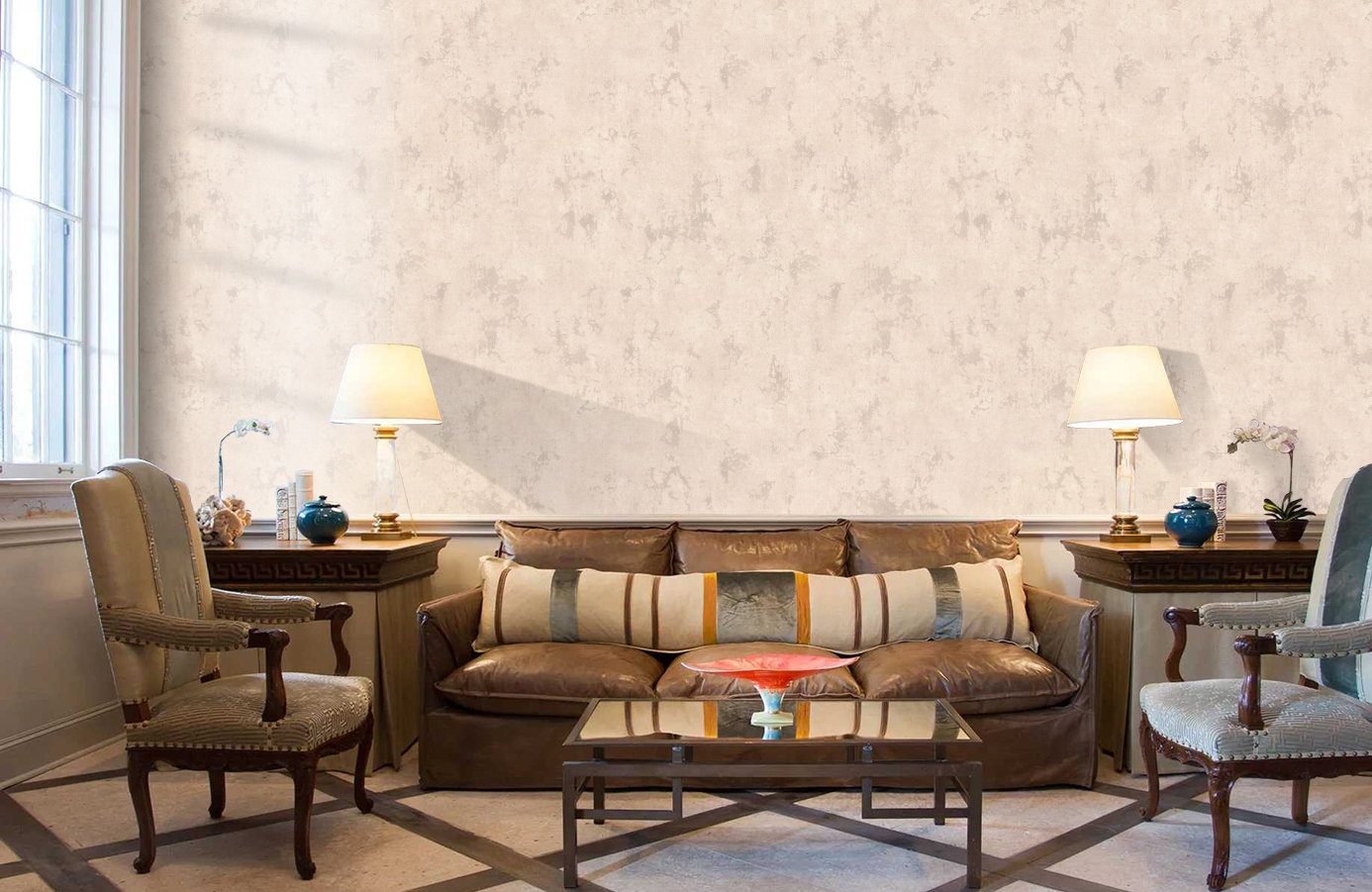 Обои 7158-01 фото в интерьере кабинета