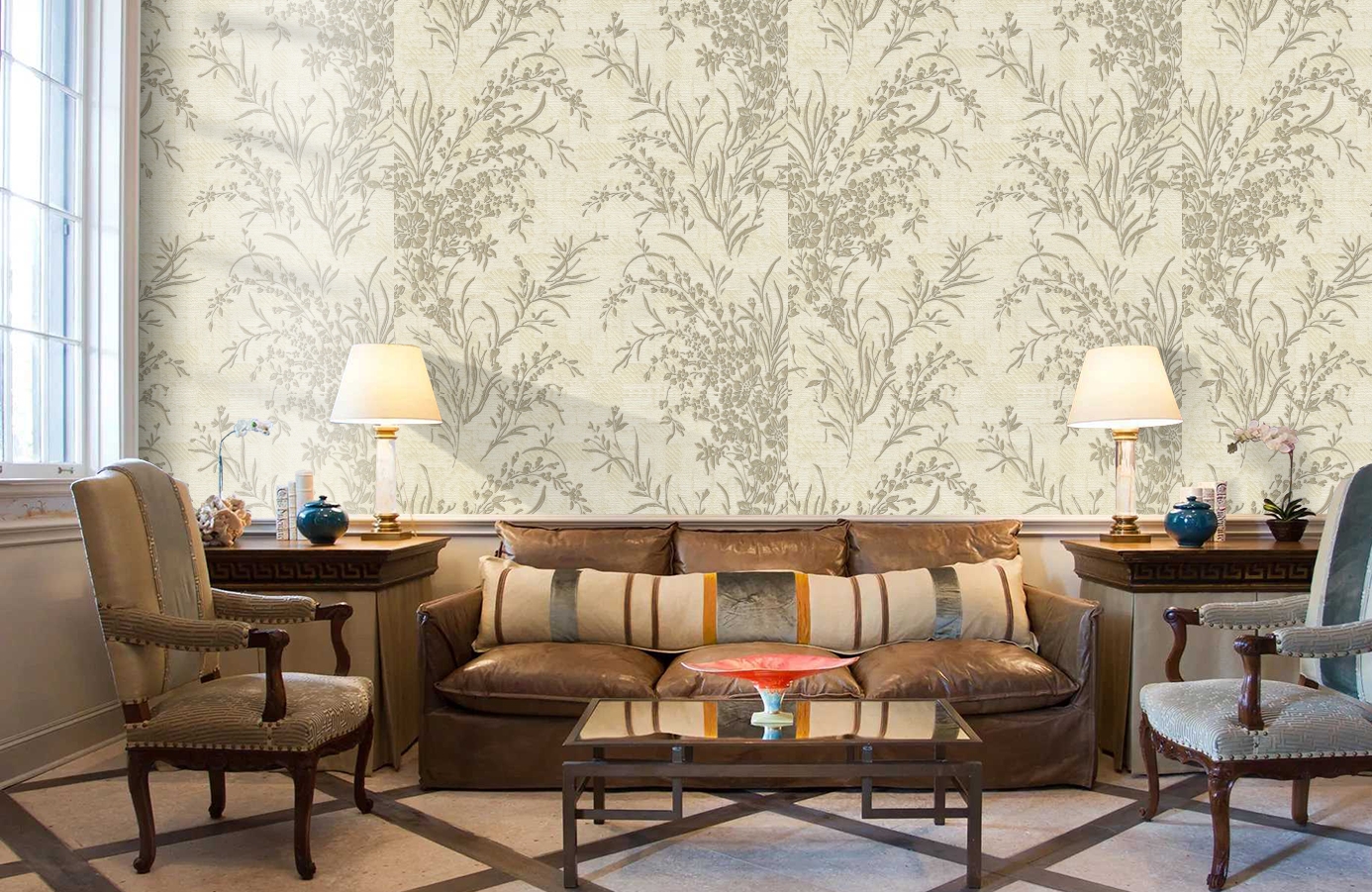 Обои 72351 фото в интерьере кабинета