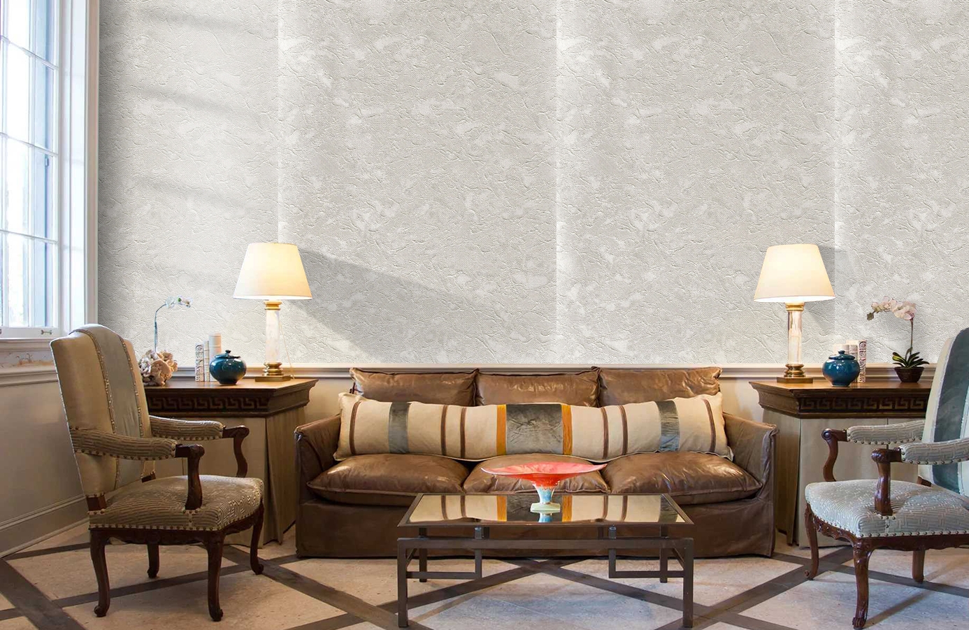 Обои 9003-00 фото в интерьере кабинета