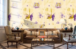 Обои E-D-003A фото в интерьере кабинета превью