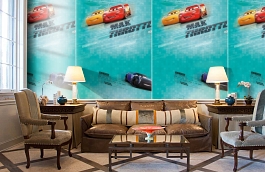 Обои E-D-005A фото в интерьере кабинета превью