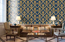 Обои R11660 фото в интерьере кабинета превью