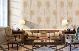 Обои R22105 фото в интерьере кабинета превью