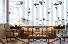 Обои 240152 фото в интерьере кабинета превью