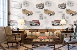 Обои 240192 фото в интерьере кабинета превью