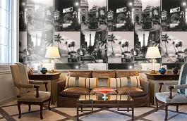 Обои 240221 фото в интерьере кабинета превью