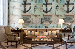 Обои 240442 фото в интерьере кабинета превью