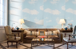 Обои 240502 фото в интерьере кабинета превью