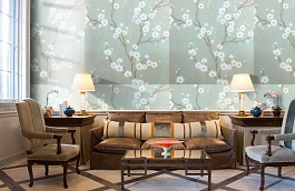 Обои 80580-02 фото в интерьере кабинета превью