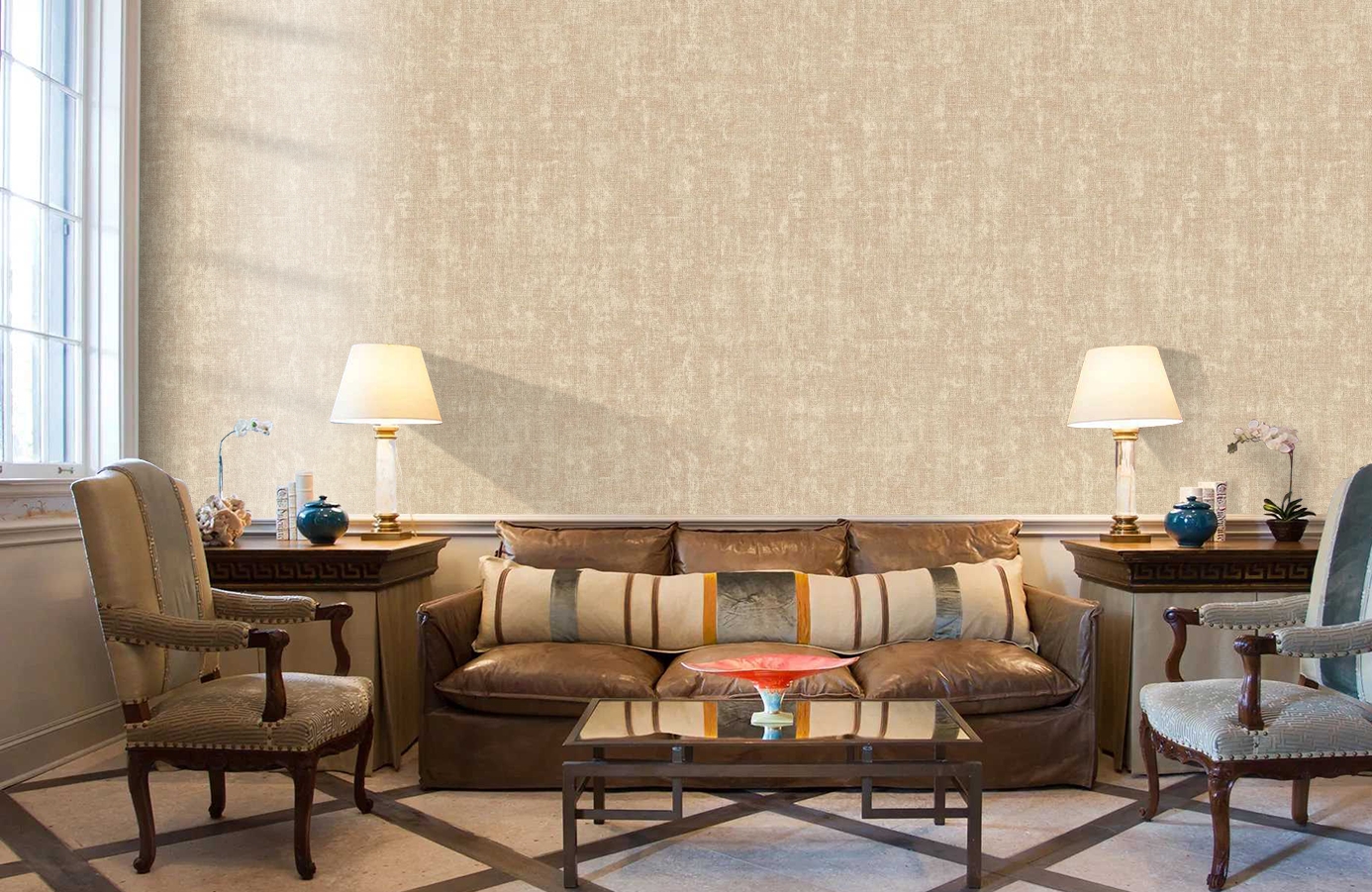 Обои VB1001 фото в интерьере кабинета