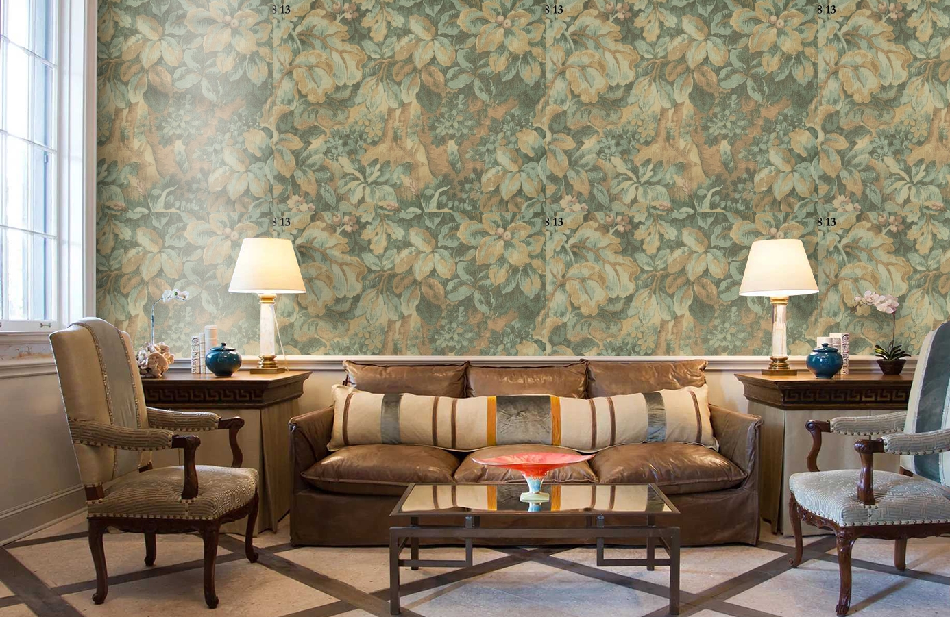 Обои 35813 фото в интерьере кабинета