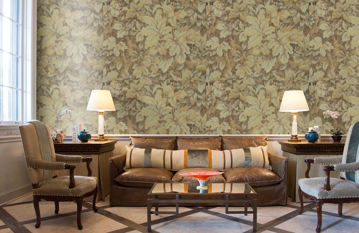 Обои 35814 фото в интерьере кабинета