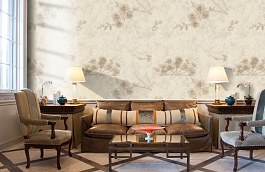 Обои 4080-4 фото в интерьере кабинета превью