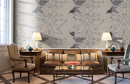 Обои 90002 фото в интерьере кабинета превью