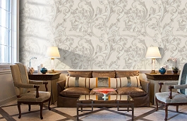 Обои 9015-02 фото в интерьере кабинета превью