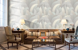 Обои 9027-11 фото в интерьере кабинета превью