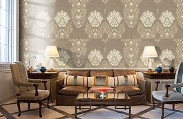 Обои 9029-12 фото в интерьере кабинета превью