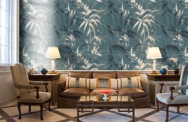 Обои 9078-20 фото в интерьере кабинета превью