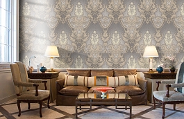 Обои 9089-11 фото в интерьере кабинета превью