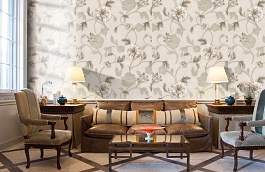 Обои 9112-01 фото в интерьере кабинета превью