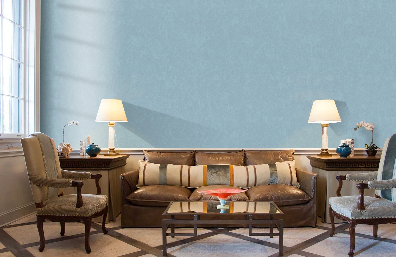 Обои 9113-03 фото в интерьере кабинета