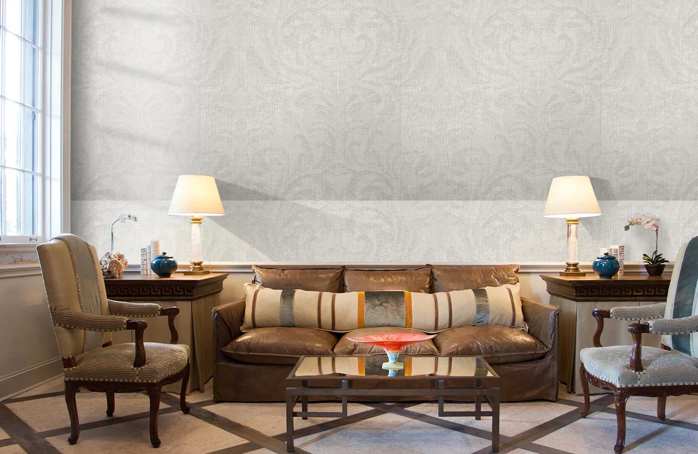 Обои 02515-22 фото в интерьере кабинета