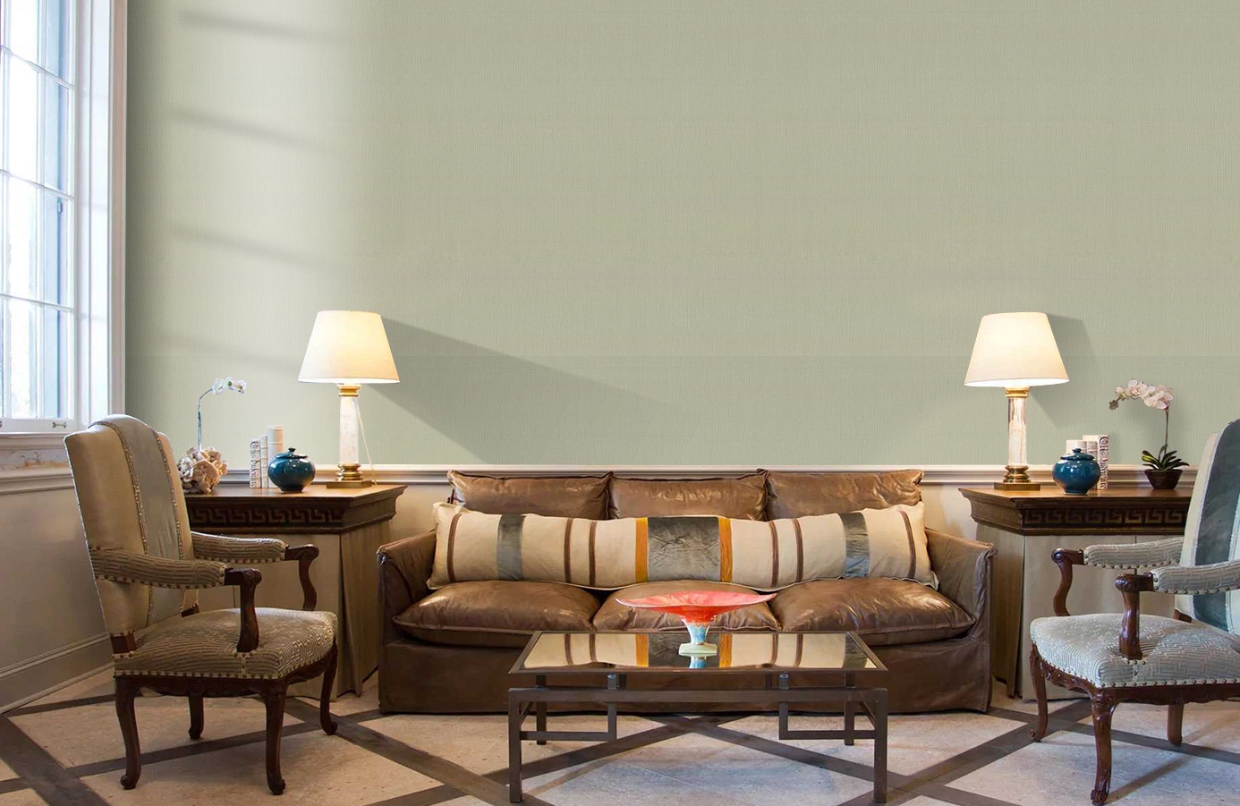 Обои 10276-06 фото в интерьере кабинета