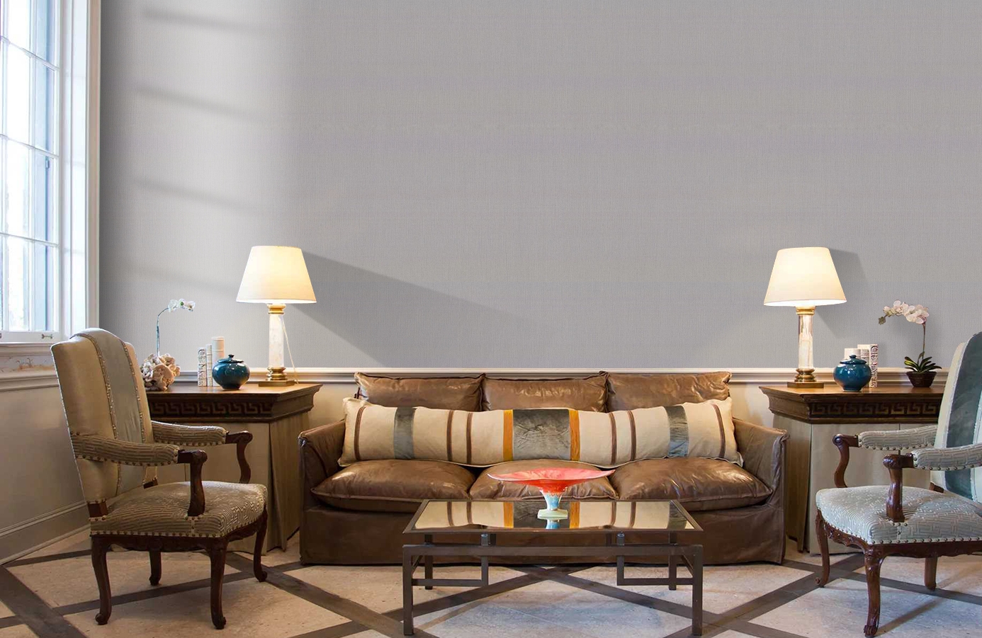 Обои 10276-07 фото в интерьере кабинета