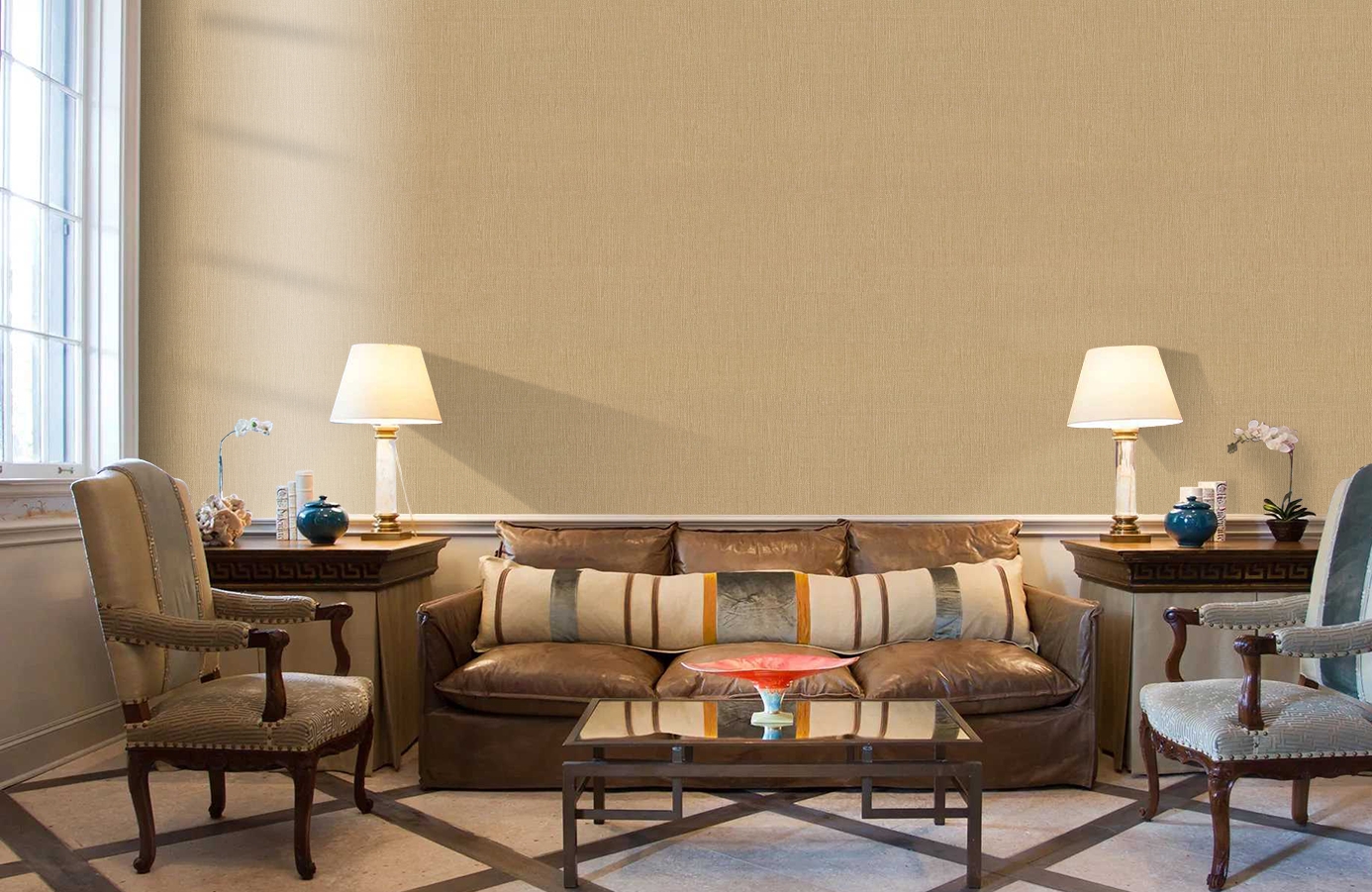 Обои 10276-09 фото в интерьере кабинета