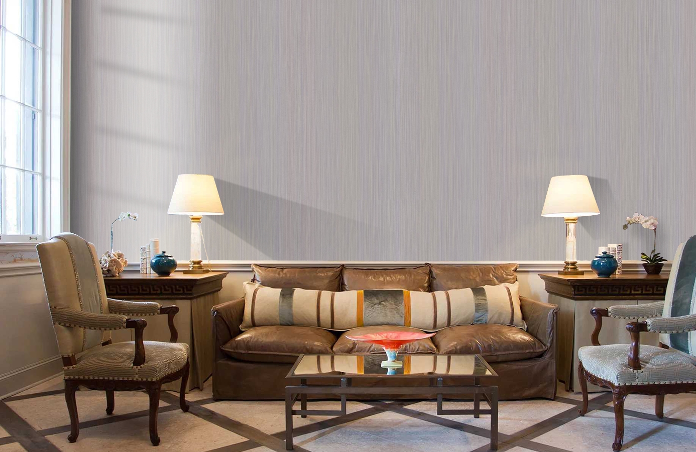 Обои 10277-08 фото в интерьере кабинета