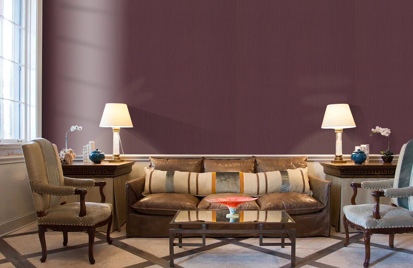 Обои 10277-11 фото в интерьере кабинета