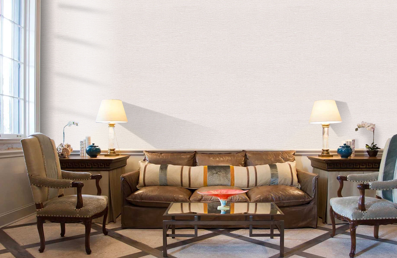 Обои 10442-06 фото в интерьере кабинета