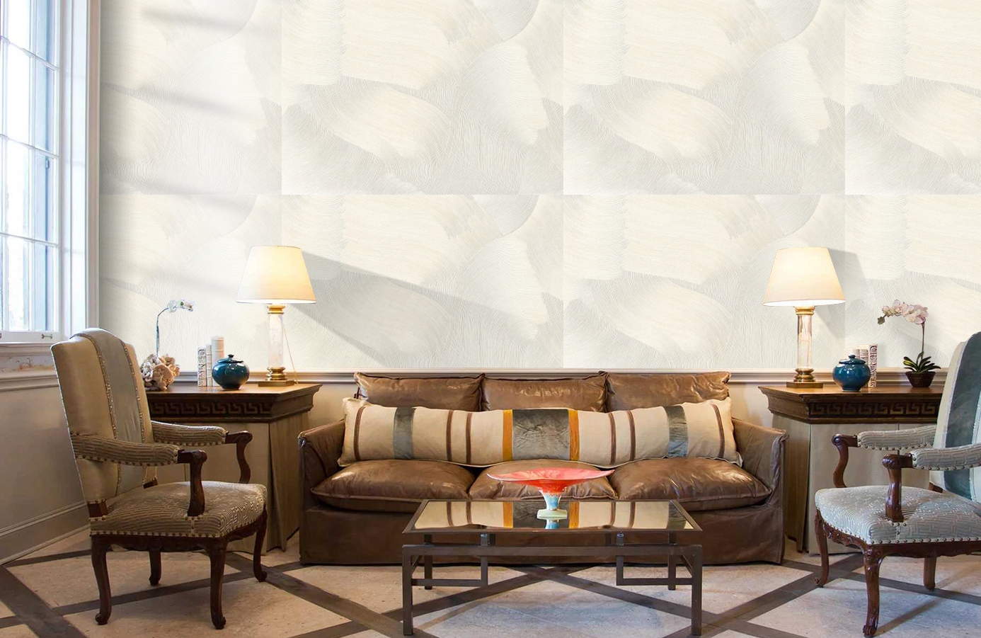 Обои 8002-00 фото в интерьере кабинета