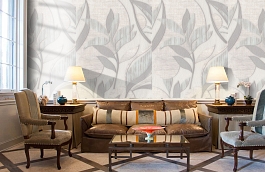 Обои 8025-04 фото в интерьере кабинета превью