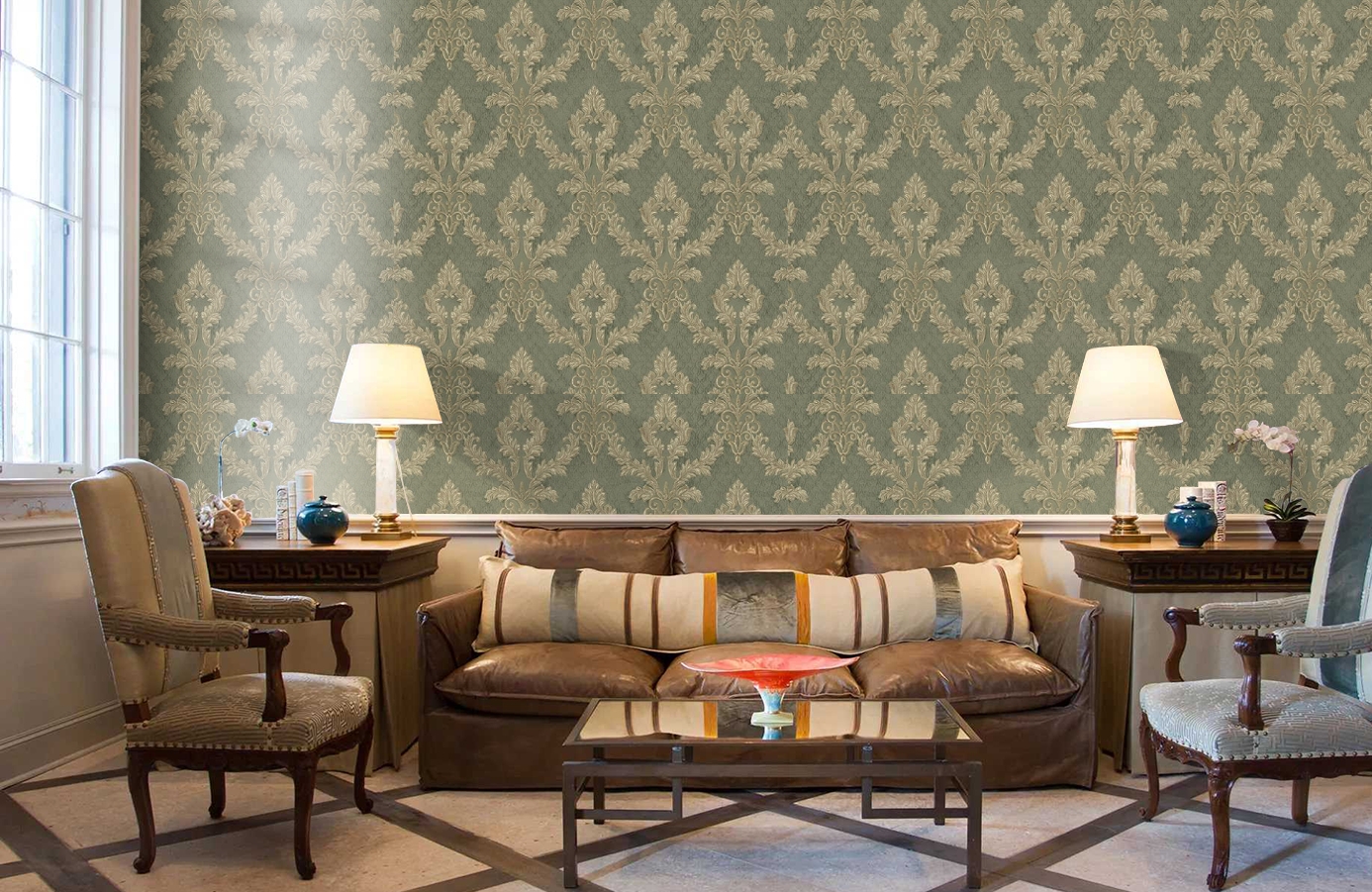 Обои 18320 фото в интерьере кабинета