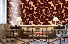 Обои 195002 фото в интерьере кабинета превью