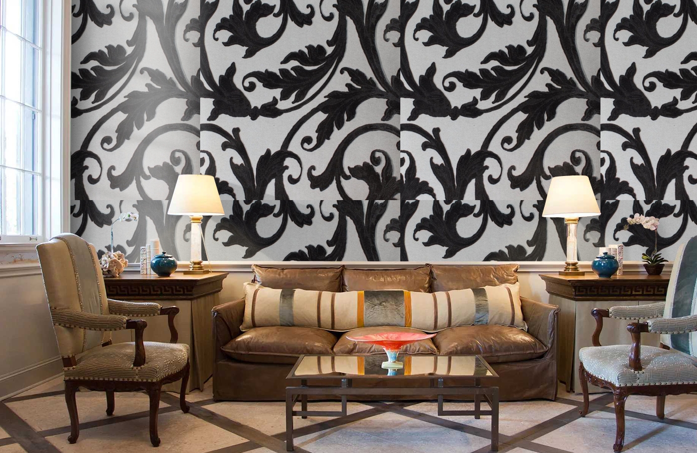 Обои 195010 фото в интерьере кабинета Обои 195010 фото в интерьере кабинета