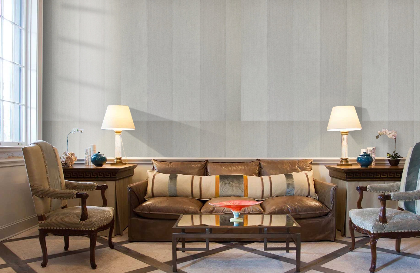 Обои 195012 фото в интерьере кабинета