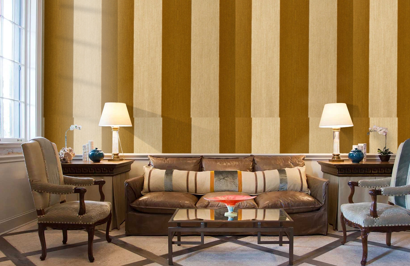 Обои 195015 фото в интерьере кабинета